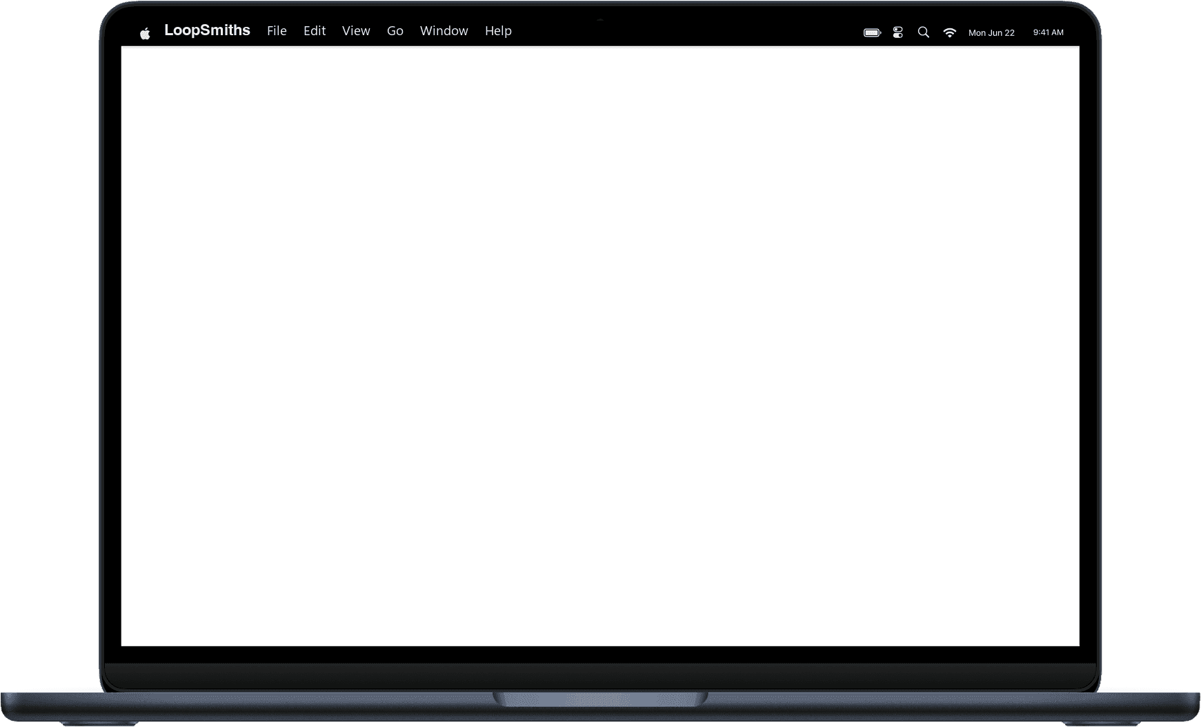 Loopsmiths platform on a laptop